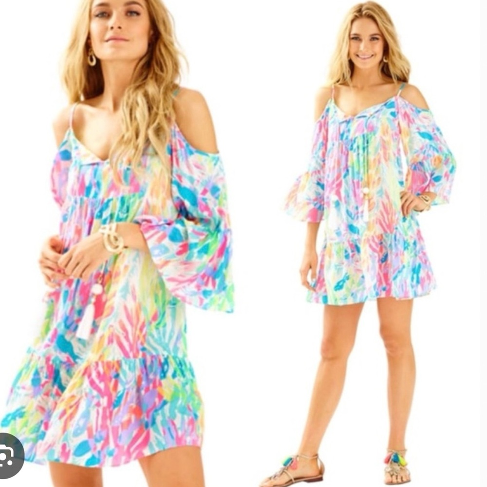 NWT Alanna Dress in sparkling sands print size large